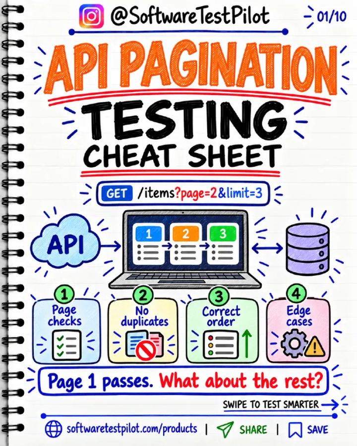 First-page preview of API Pagination Testing Cheat Sheet