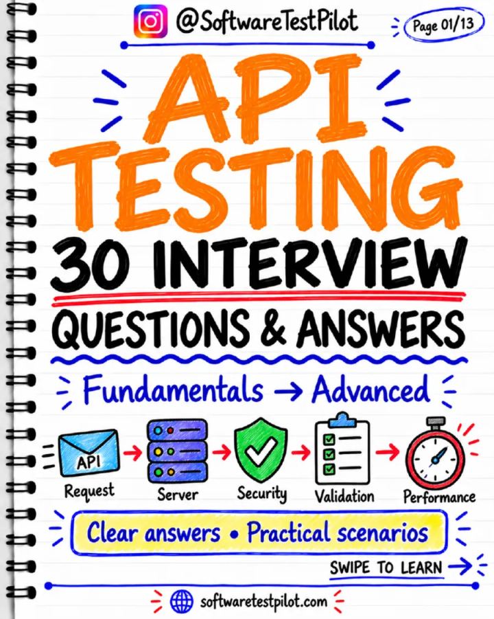 First-page preview of API Testing: 30 Interview Questions and Answers
