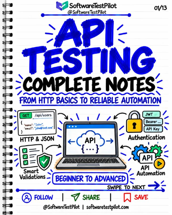 First-page preview of API Testing: Complete Notes (Updated)