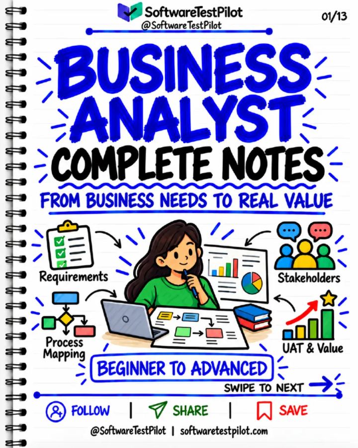 First-page preview of Business Analyst: Complete Notes