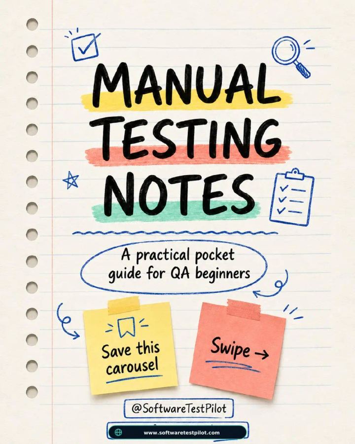First-page preview of Manual Testing Notes