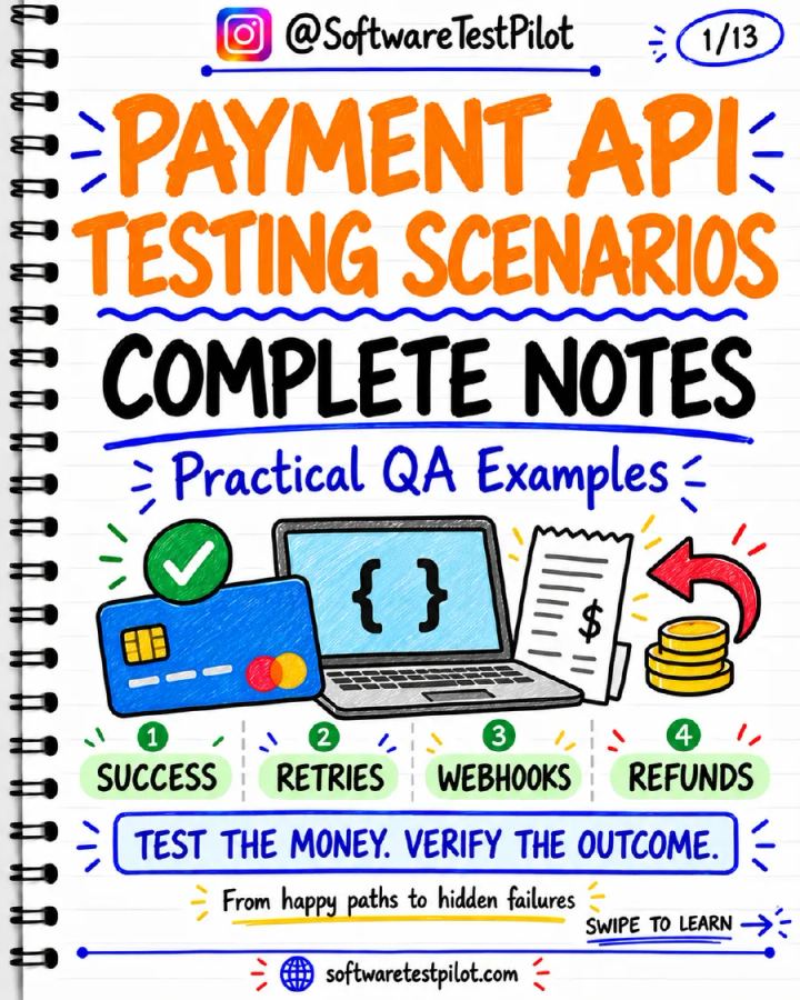 First-page preview of Payment API Testing Scenarios: Complete Notes