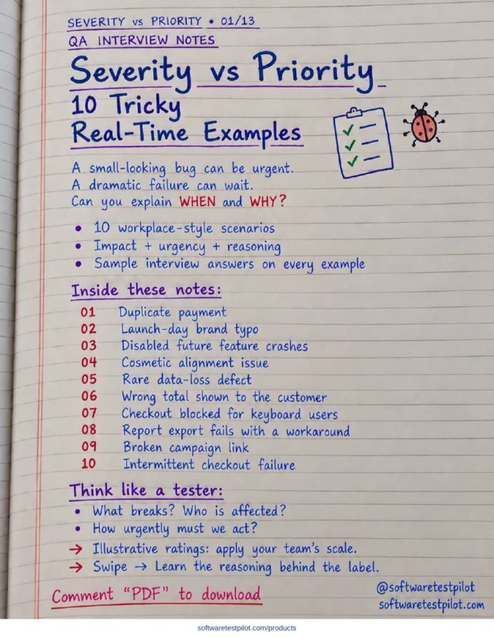 First-page preview of Severity vs Priority: 10 Tricky Real-Time Examples